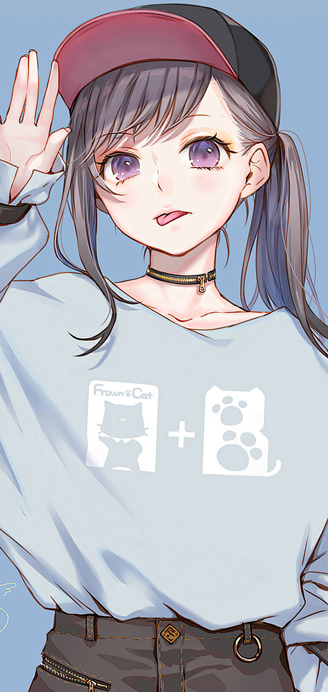 Vivo Y11 可愛いアニメ少女 壁紙