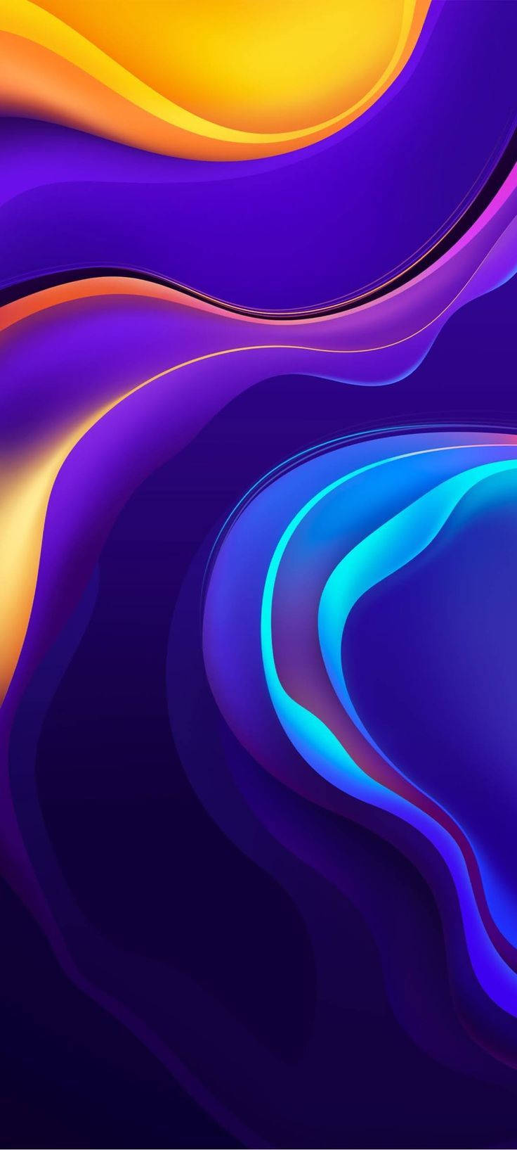 Vivo Y20 パープルウェーブ抽象