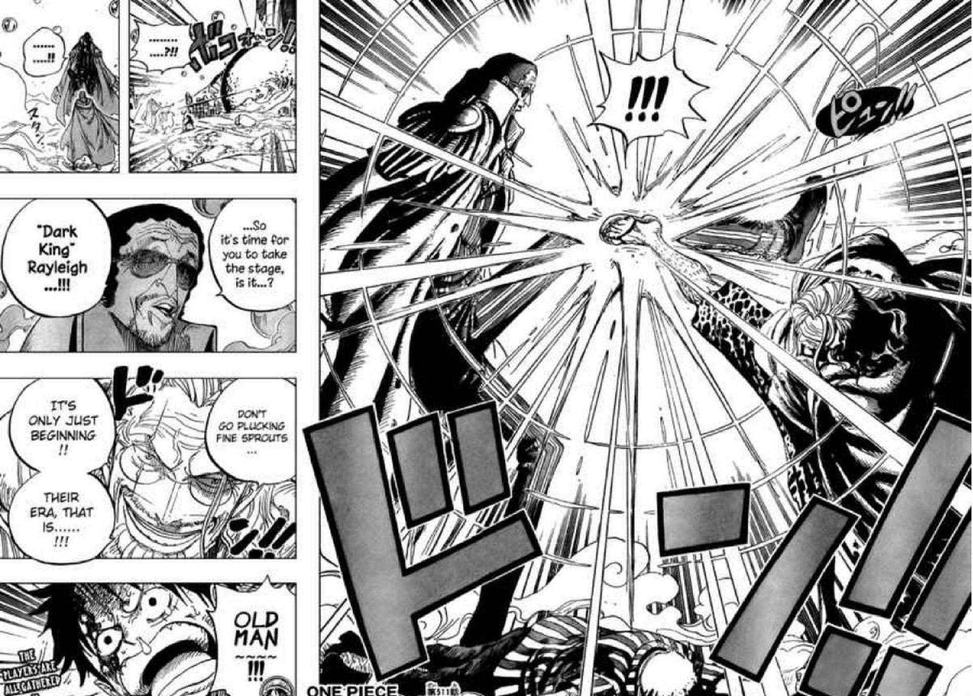 海軍大将キザルVSレイリー 漫画パネル 壁紙
