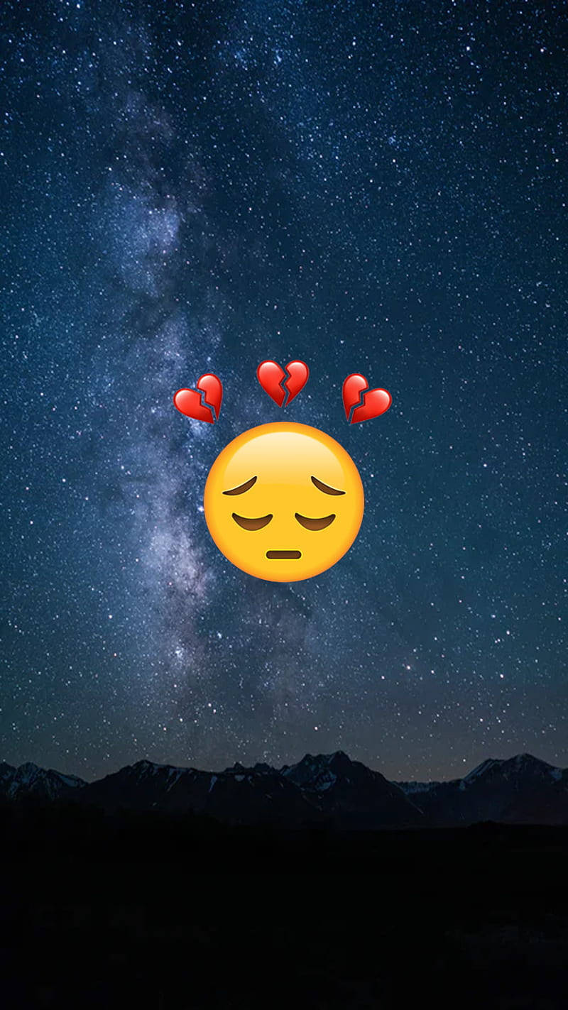 WhatsApp DP 悲しい絵文字 壁紙