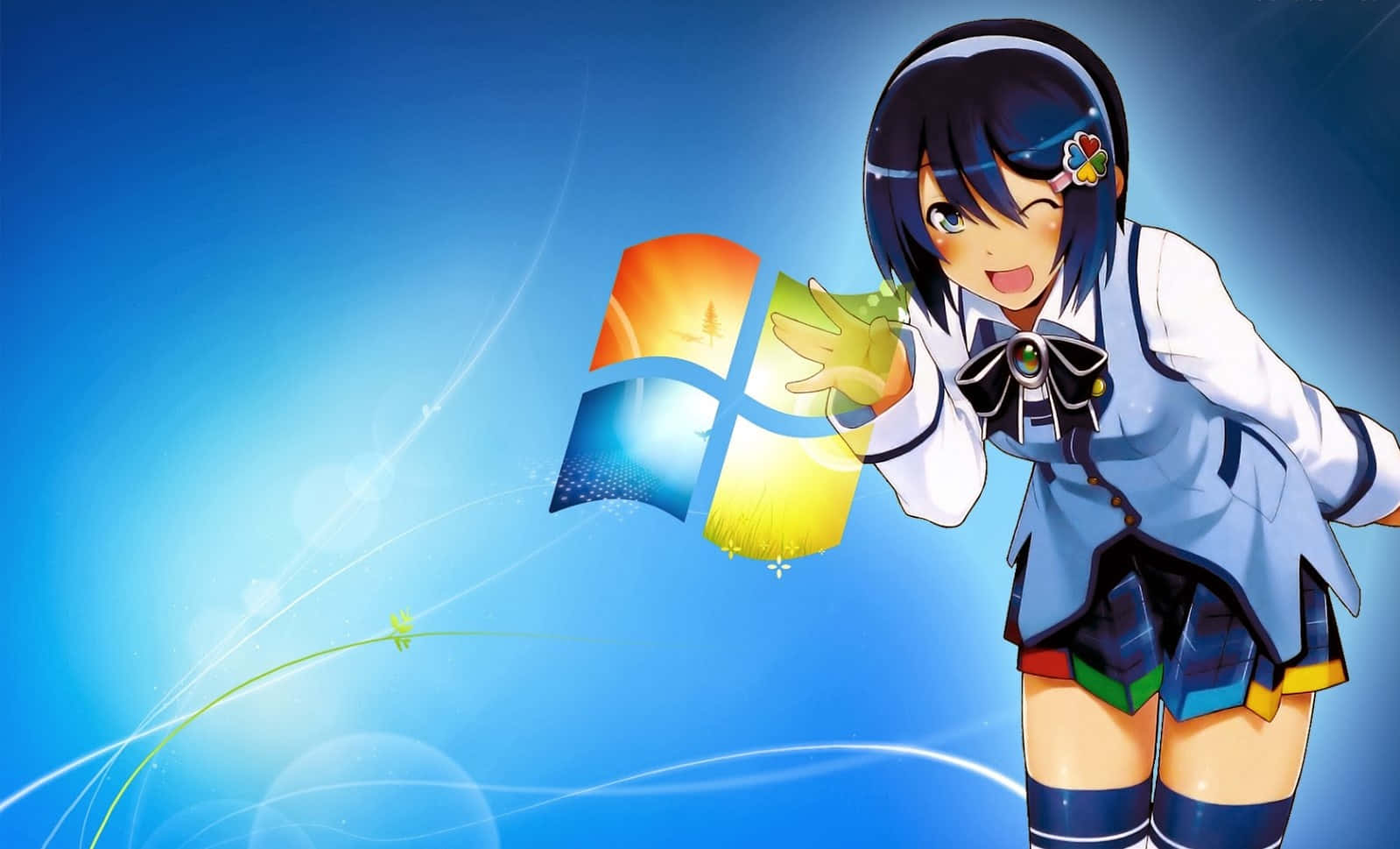 良いアニメ少女のWindows 壁紙