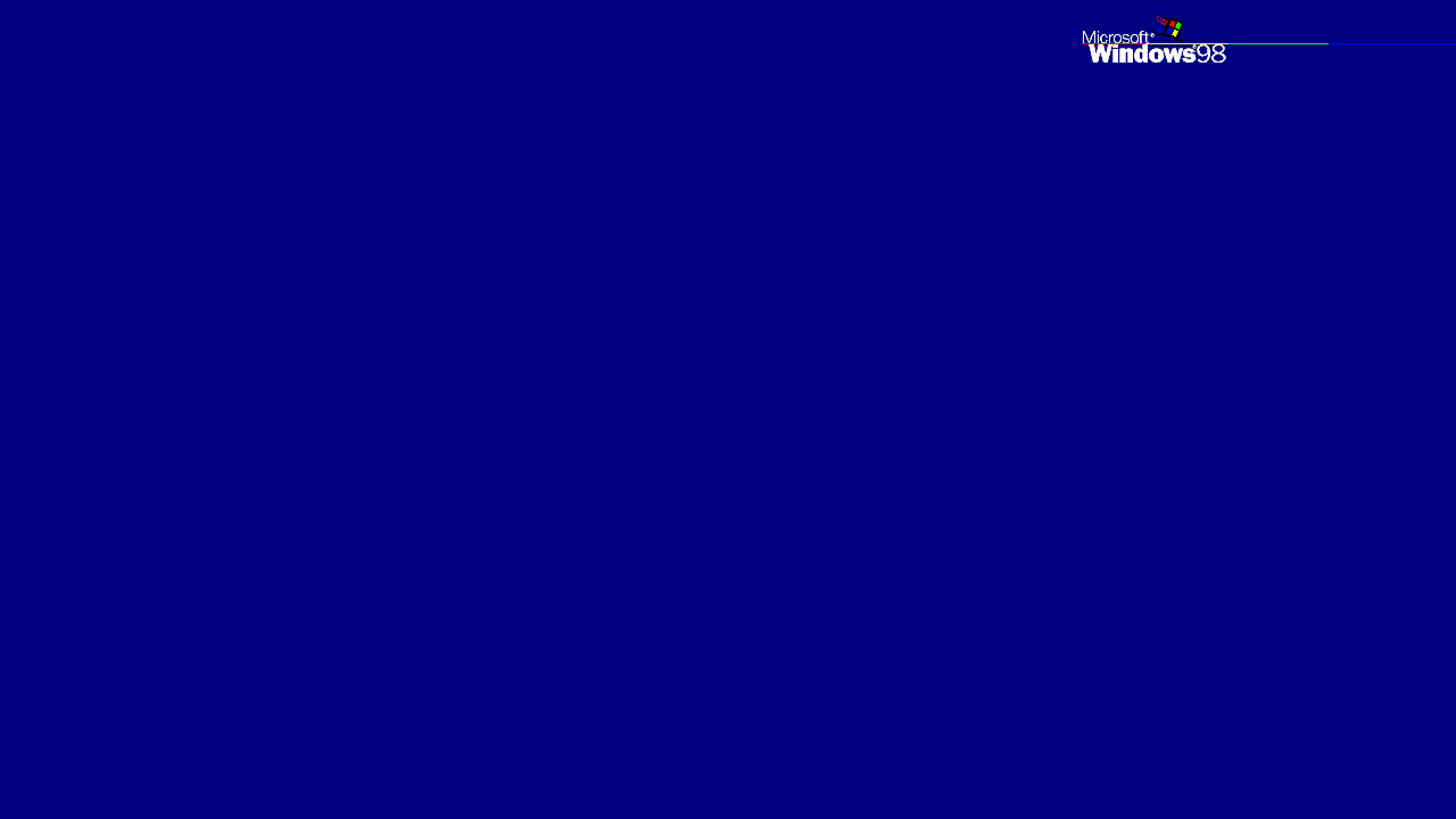 Windows 98 - 約20年前のMicrosoft OS 壁紙