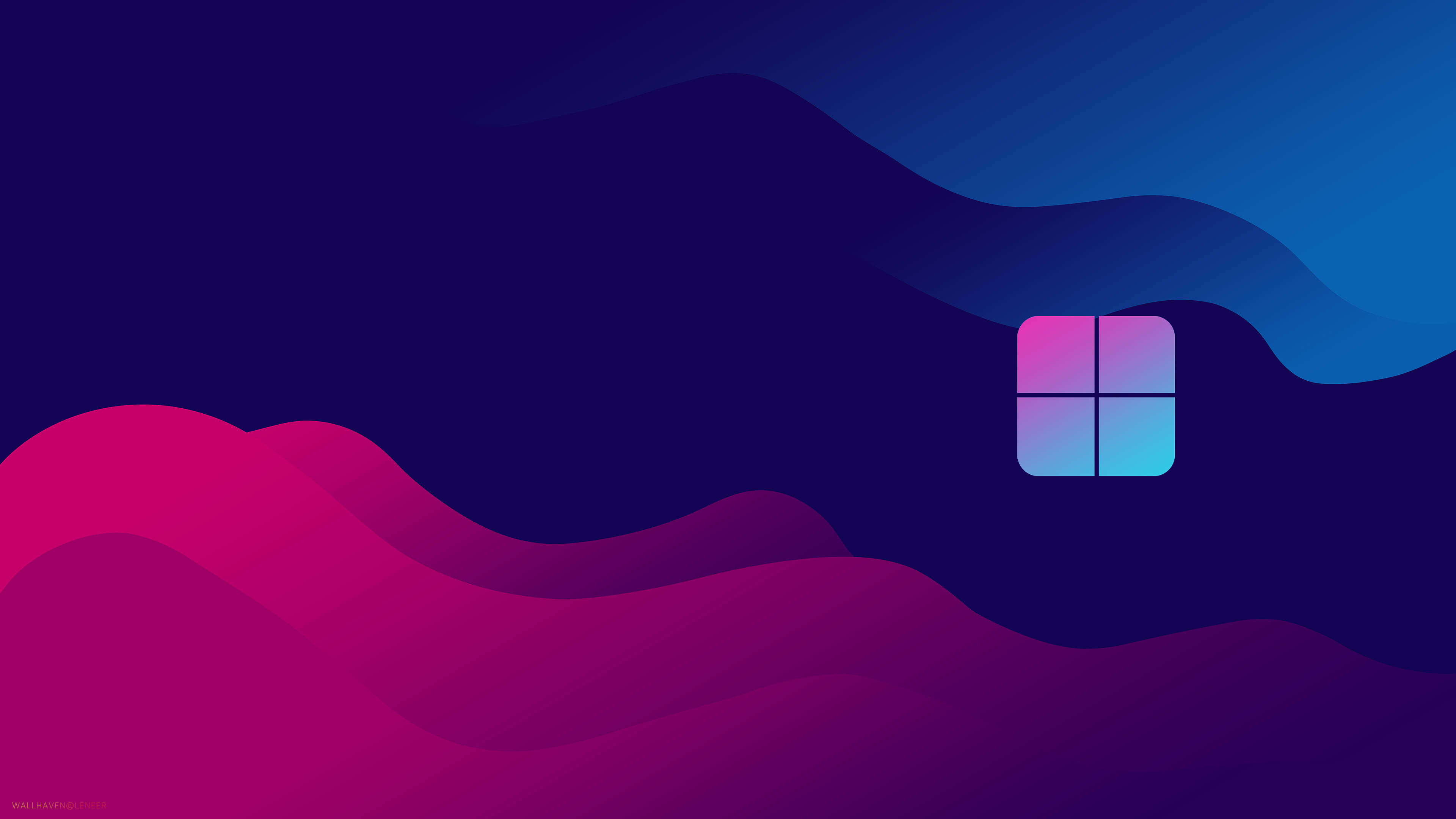 オリジナルWindowsのマゼンタとブルー 壁紙