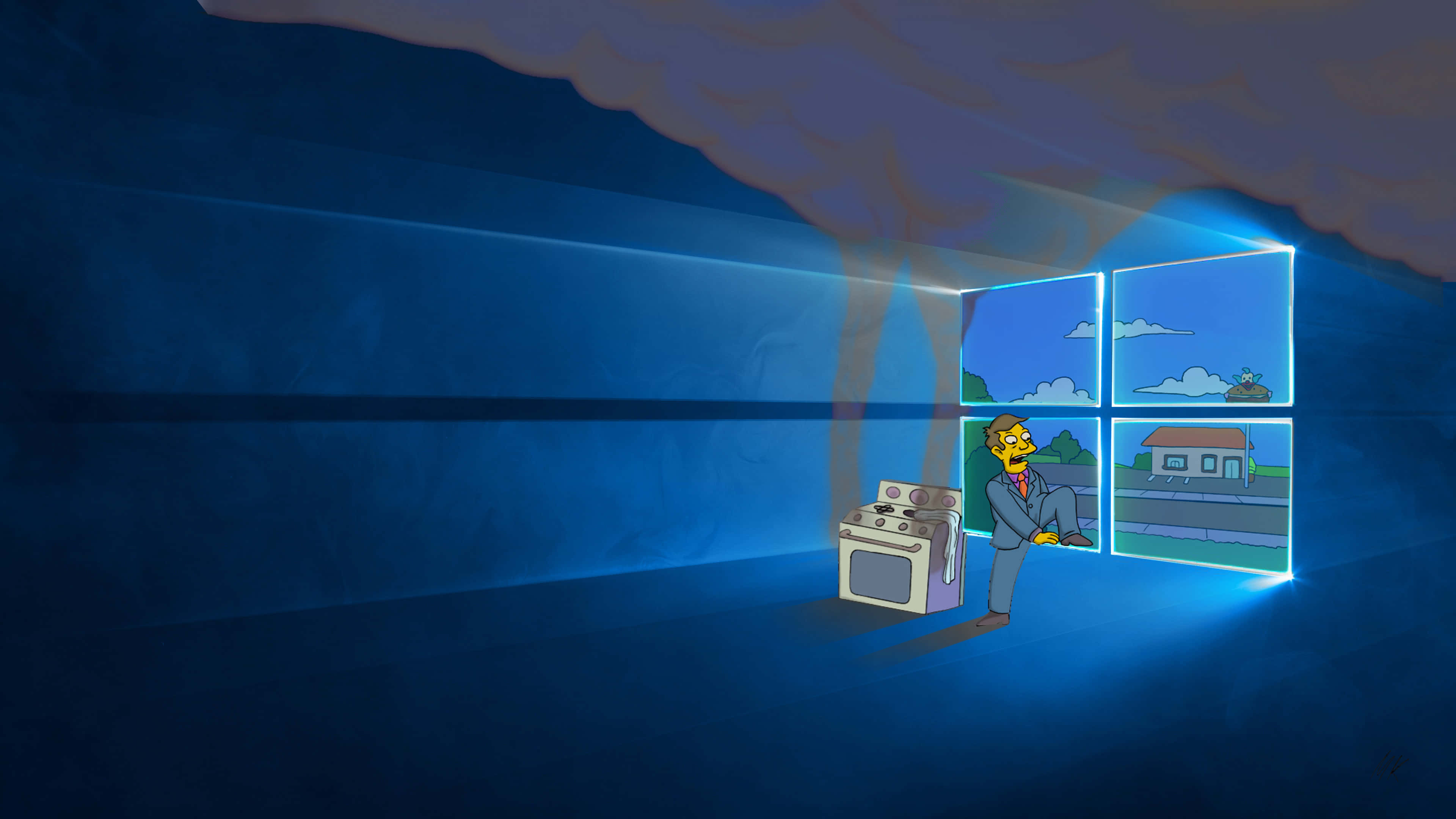 クールなWindowsデスクトップ：花柄デザイン 壁紙