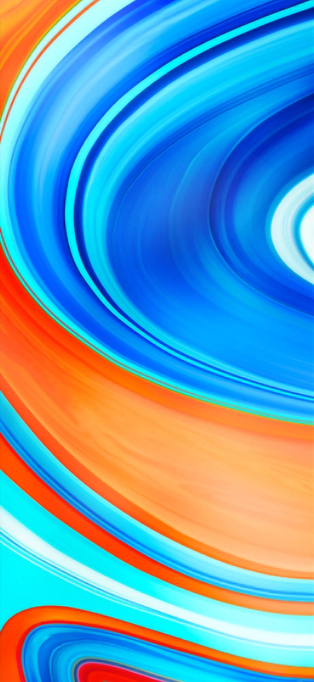 Xiaomi Redmi Note 9向け 色の渦巻き 壁紙