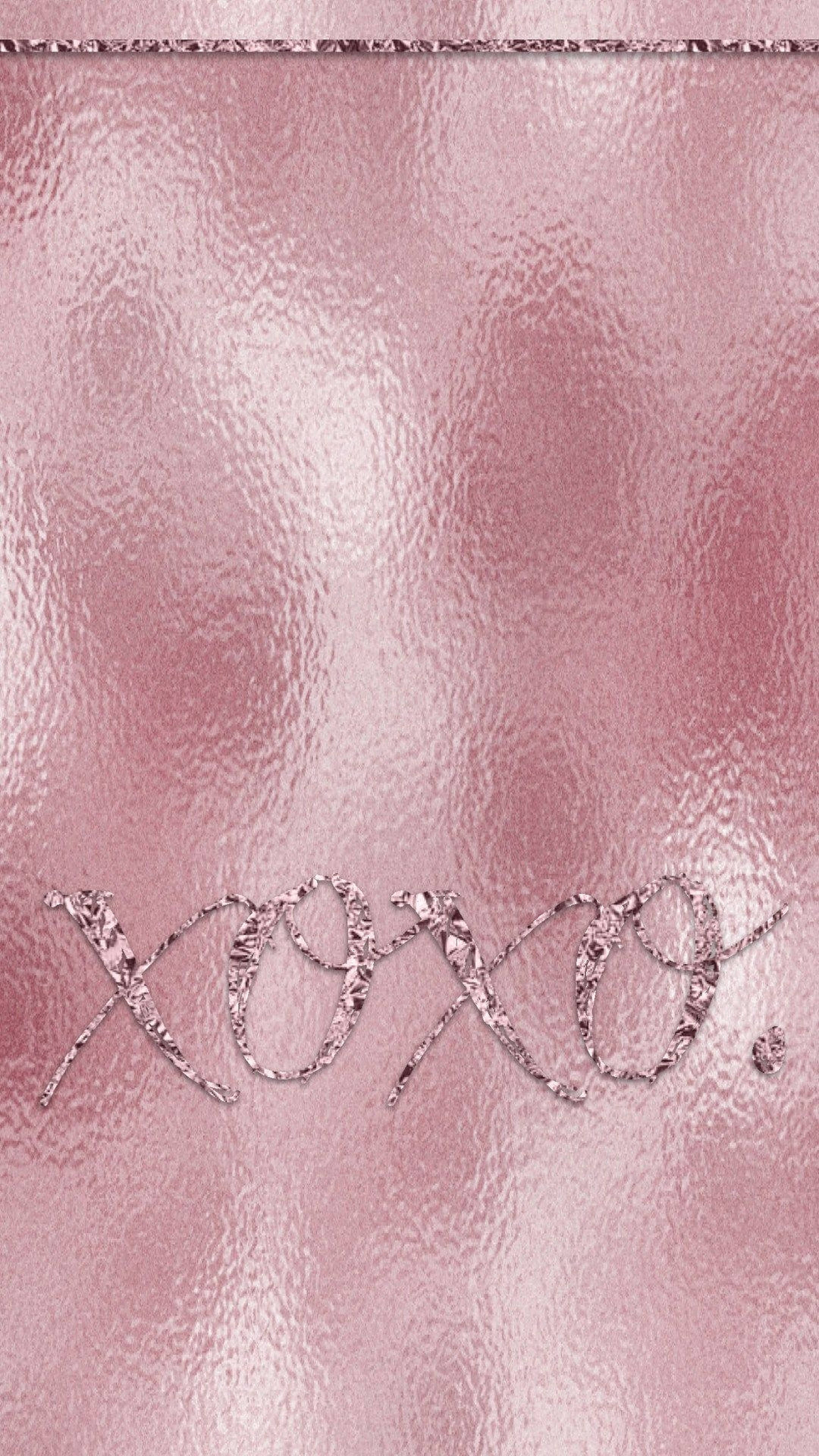 ローズゴールドの美学 XOXO 壁紙