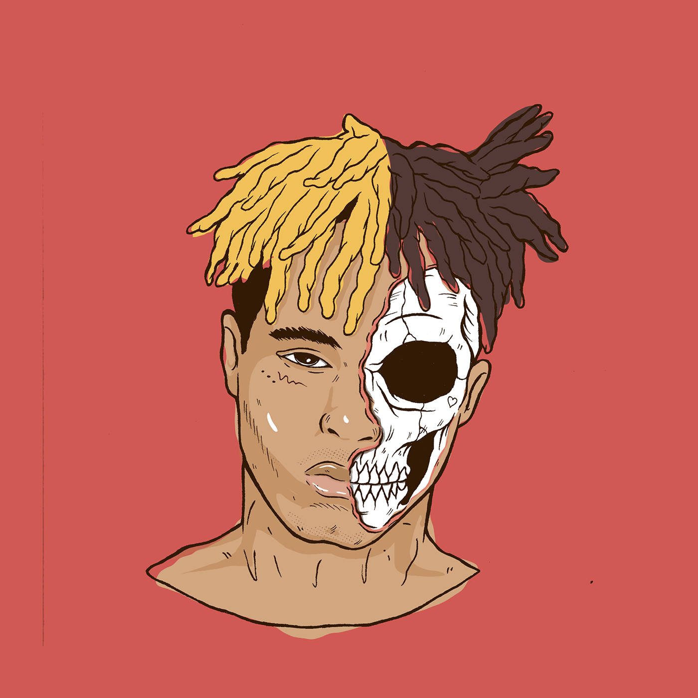 Xxxtentacion アニメ風アート 壁紙