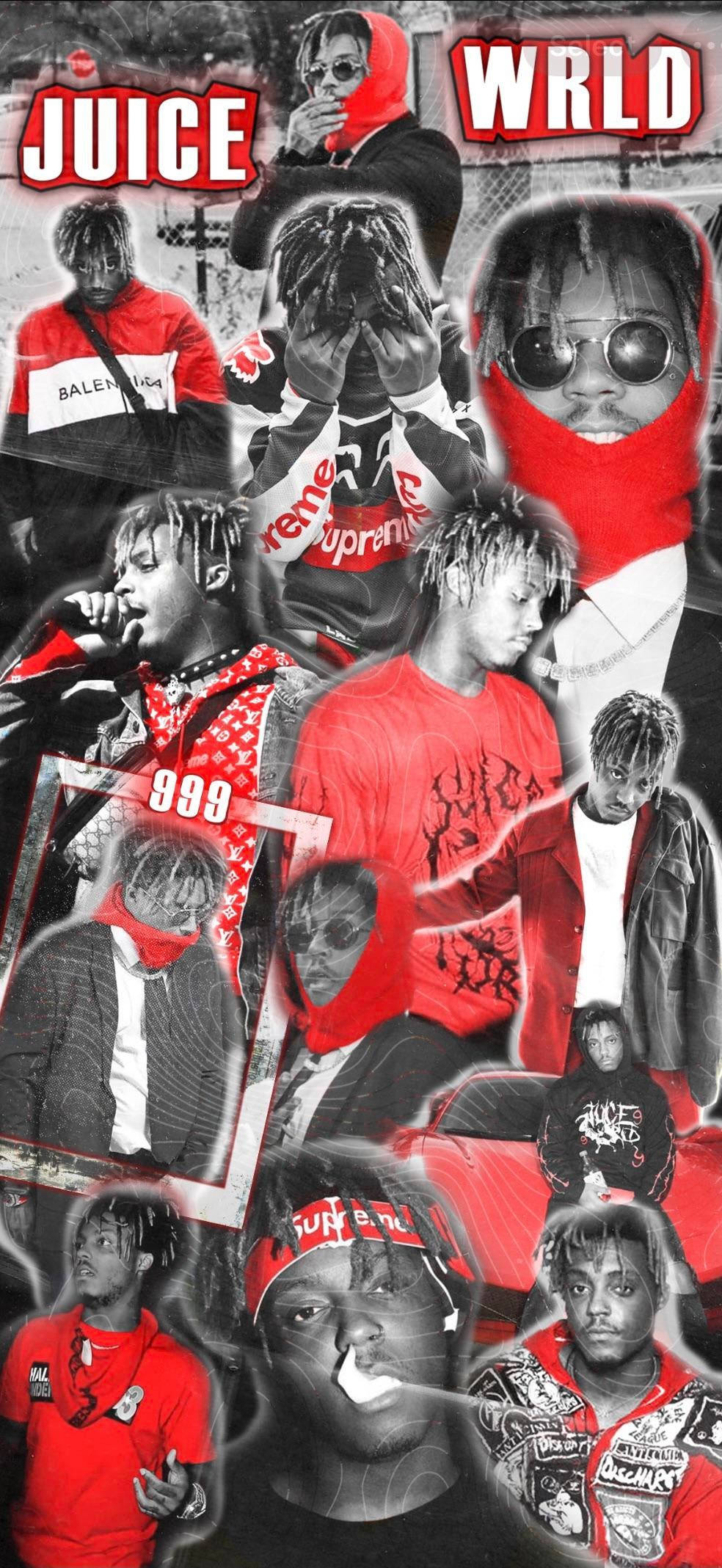 アメリカンラッパー XXXTentacion Juice WRLD コラージュ 壁紙
