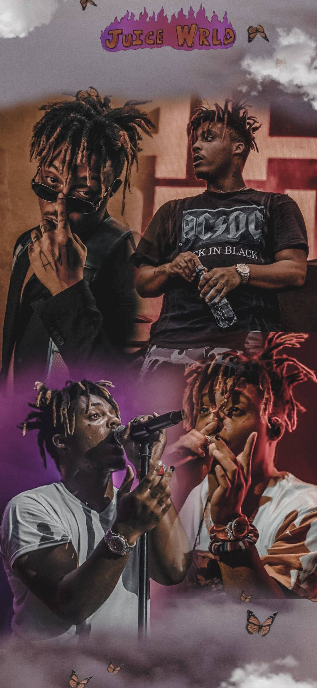 XXXTentacion Juice WRLD コラージュポートレート 壁紙
