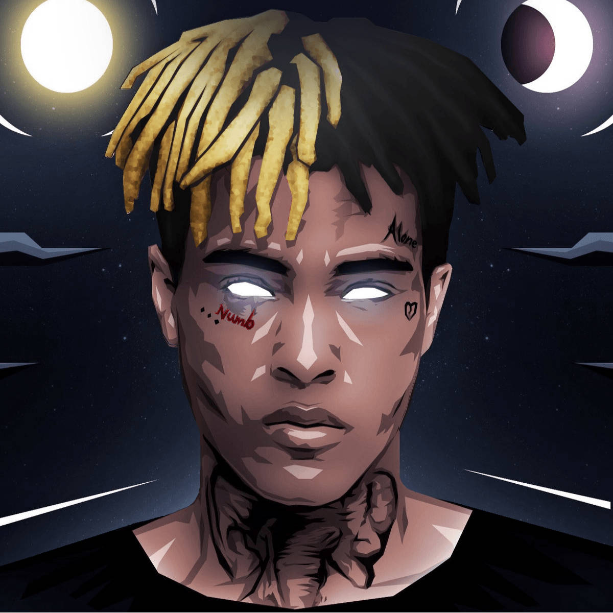Xxxtentacion アニメ 光る眼 壁紙