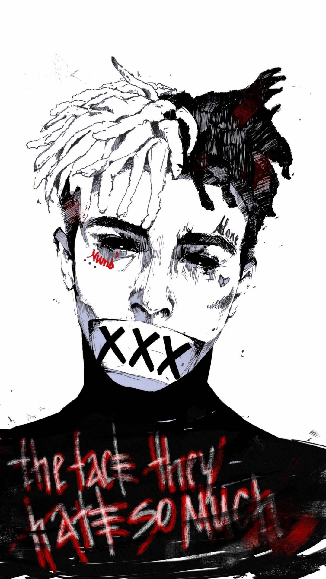 Xxxtentacion アニメ風イラスト 壁紙