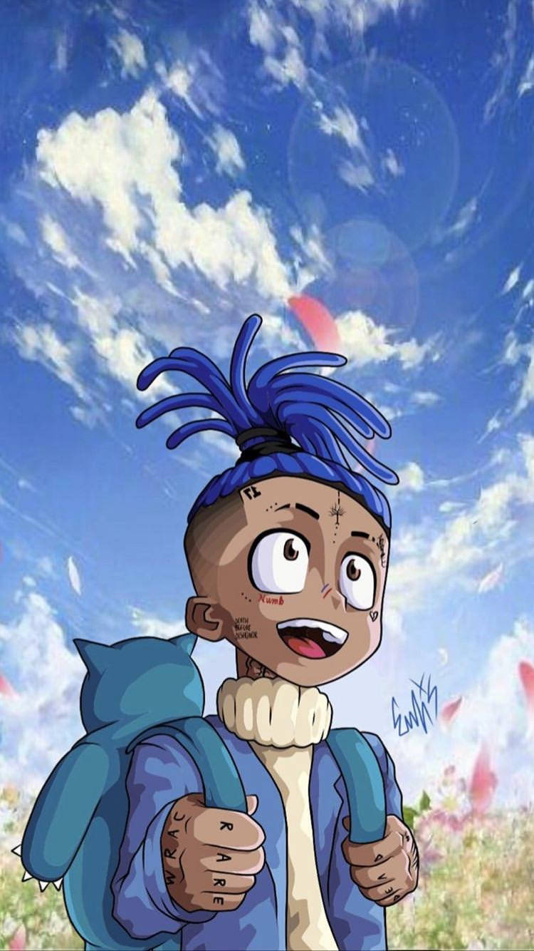 Xxxtentacion アニメ 青いコート 壁紙