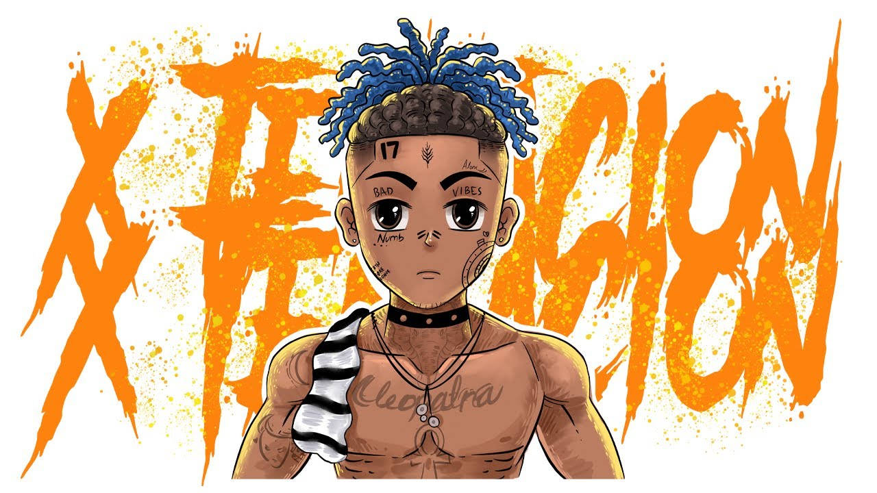 Xxxtentacion アニメのクリエイティブアート 壁紙
