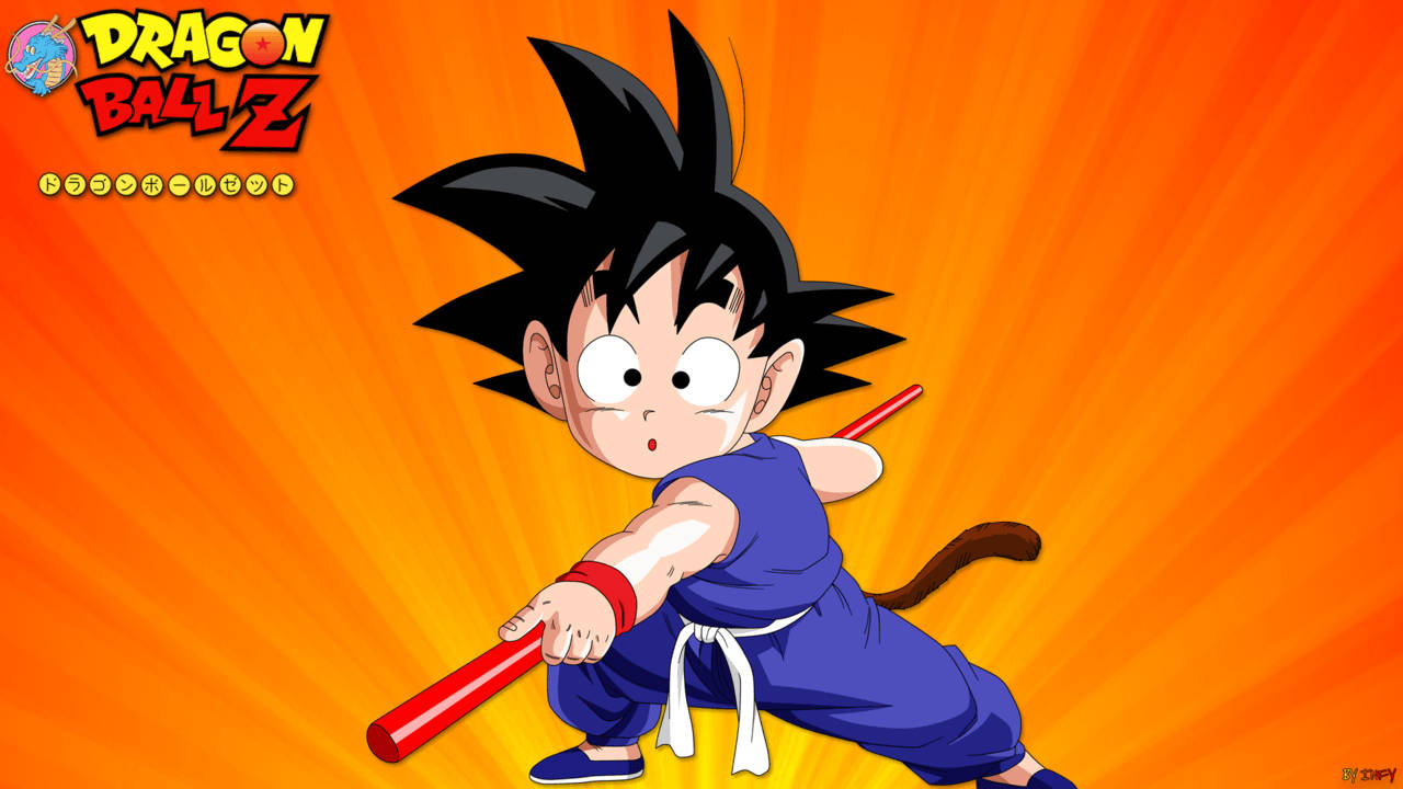 ドラゴンボールZの世界に立つ少年悟空 壁紙