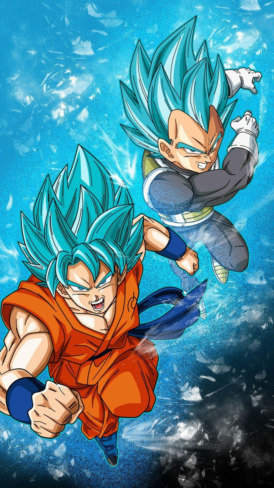 悟空とベジータ ドラゴンボールZ 青いサイヤ人 壁紙