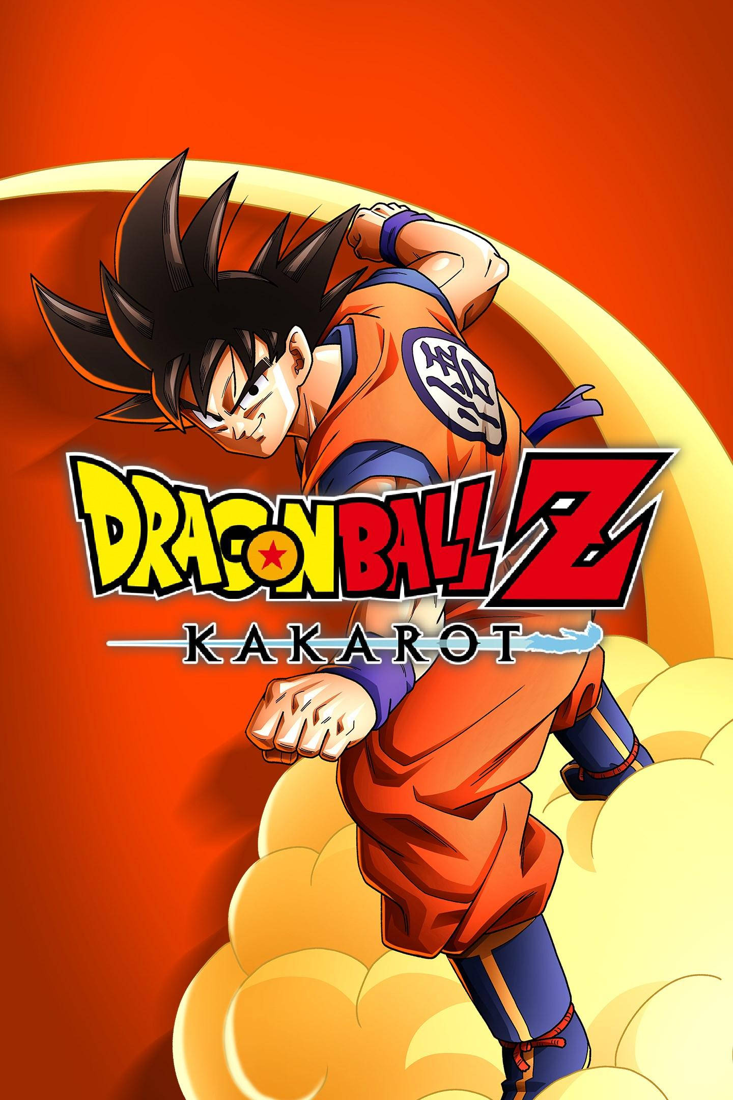 ドラゴンボールZ ロゴ 悟空 攻撃態勢 壁紙