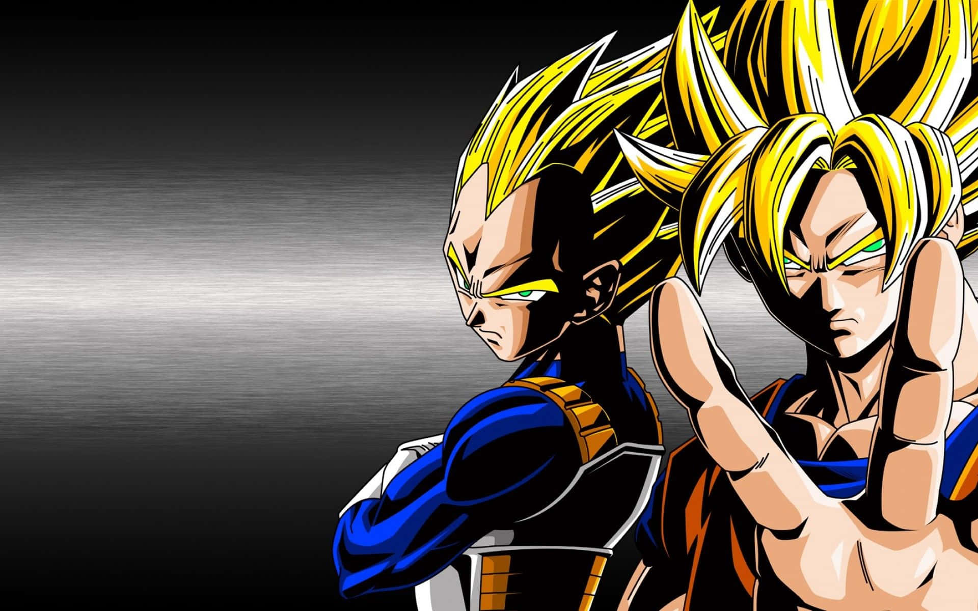 悟空とベジータ ドラゴンボールZ グラデーション 壁紙