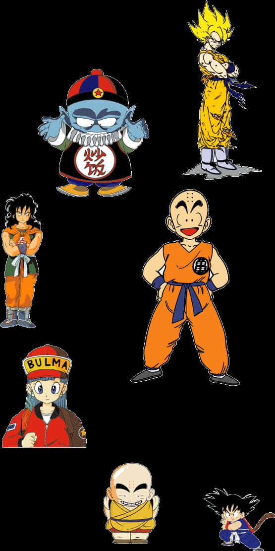 ドラゴンボールZ キャラクターコラージュ 壁紙