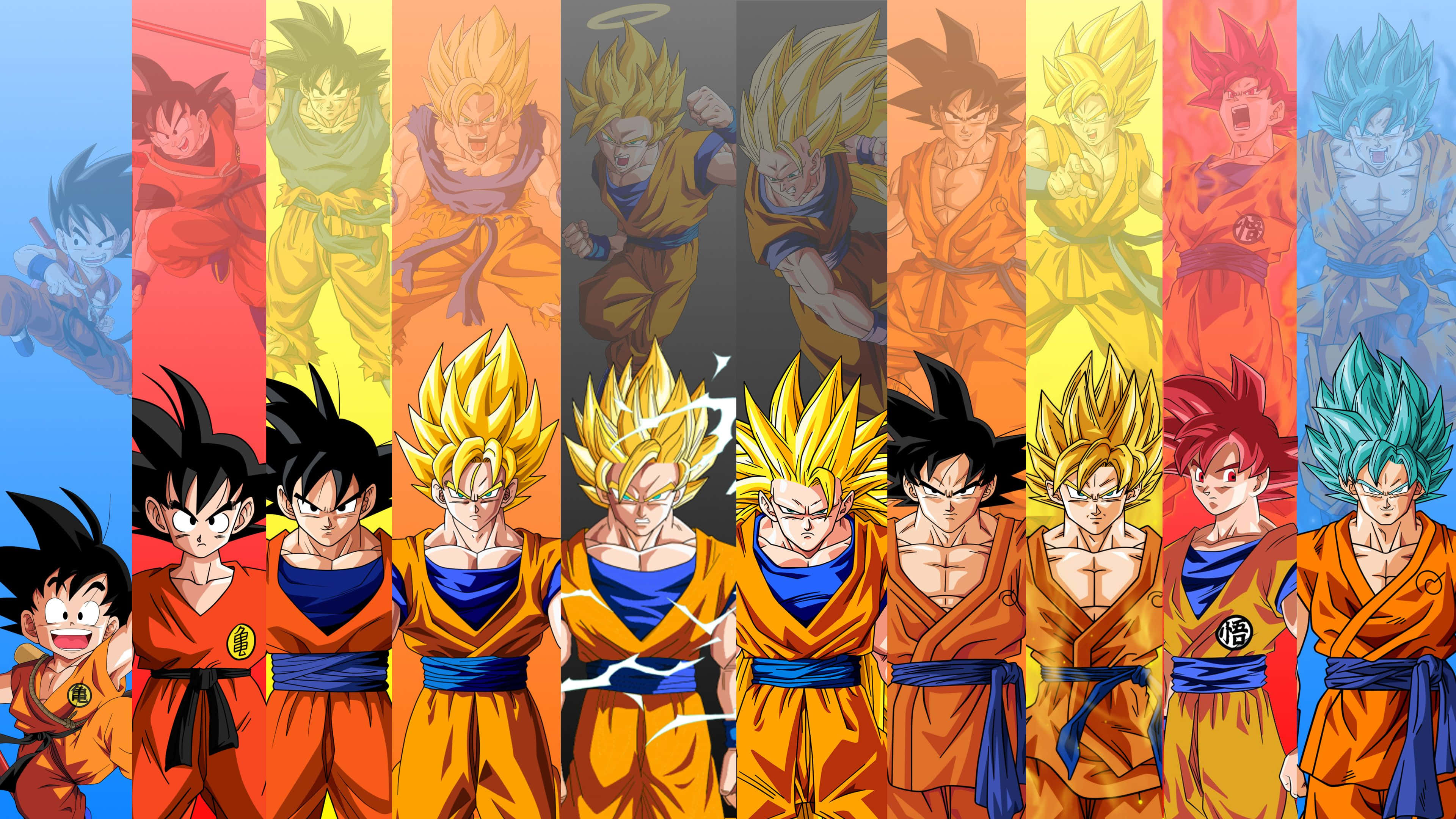 ドラゴンボールZ 悟空の進化画像 壁紙
