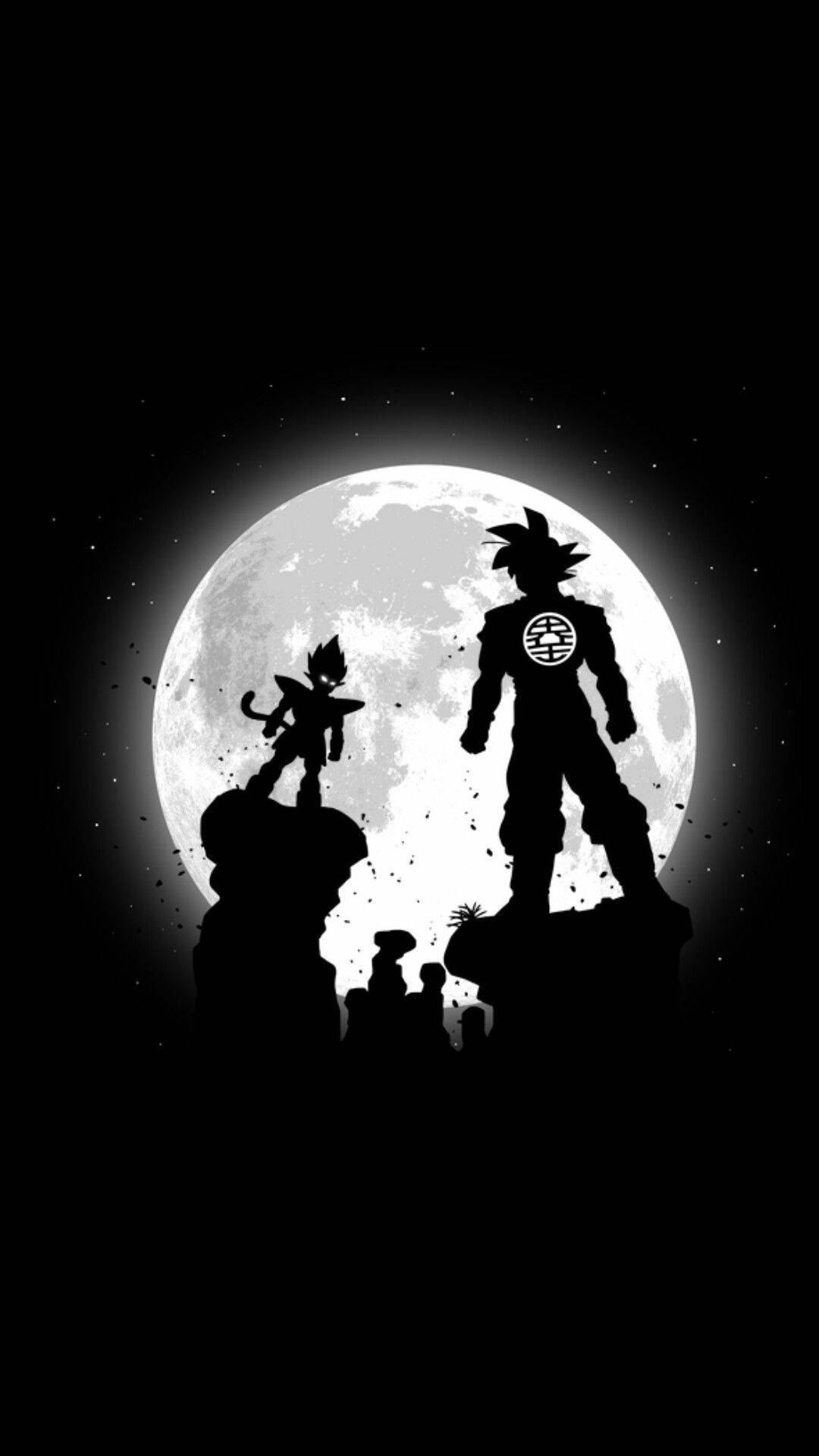 クールなドラゴンボールZのシルエット 壁紙