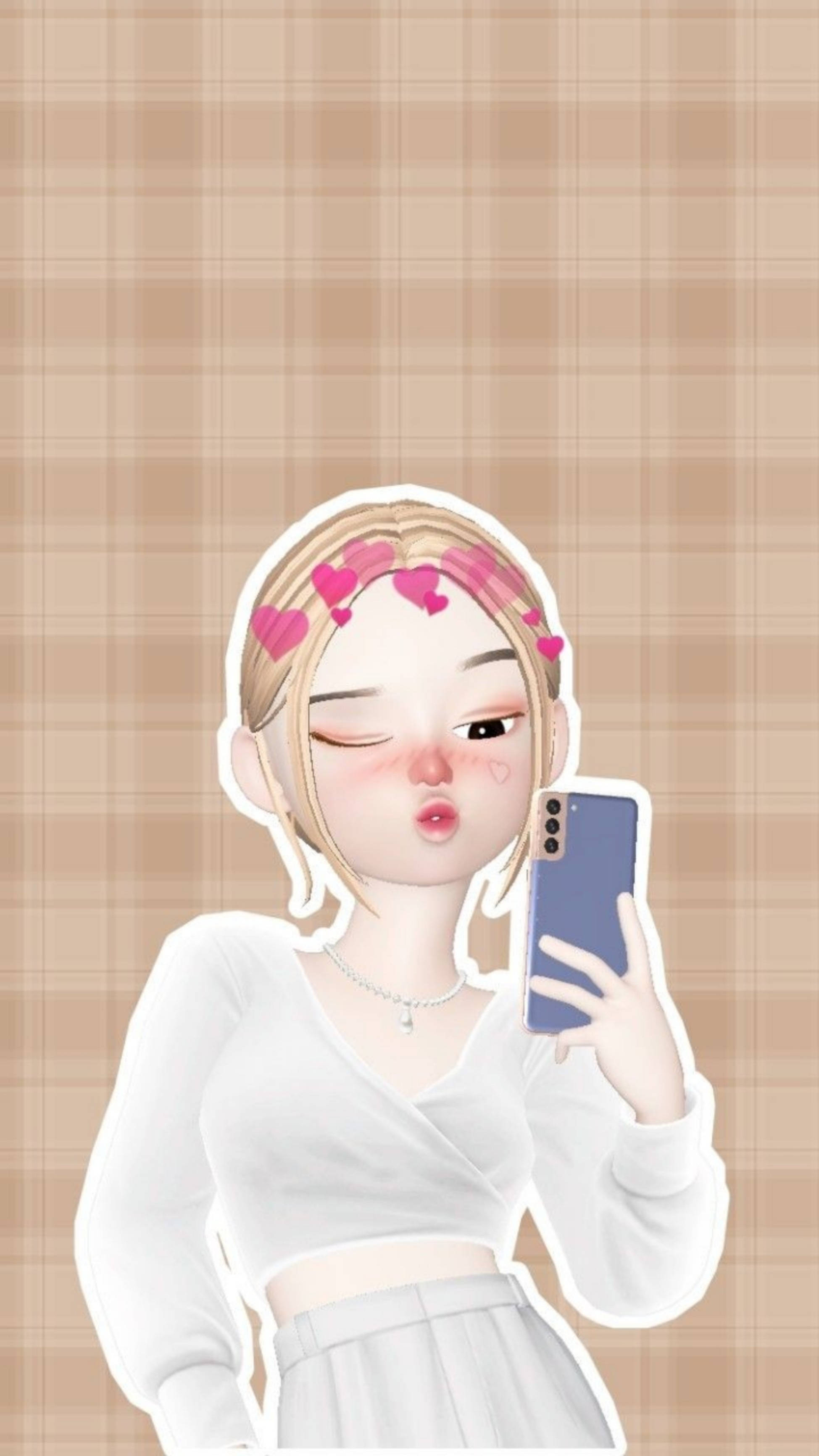 Zepeto ぷくっとした唇の可愛い女の子 壁紙