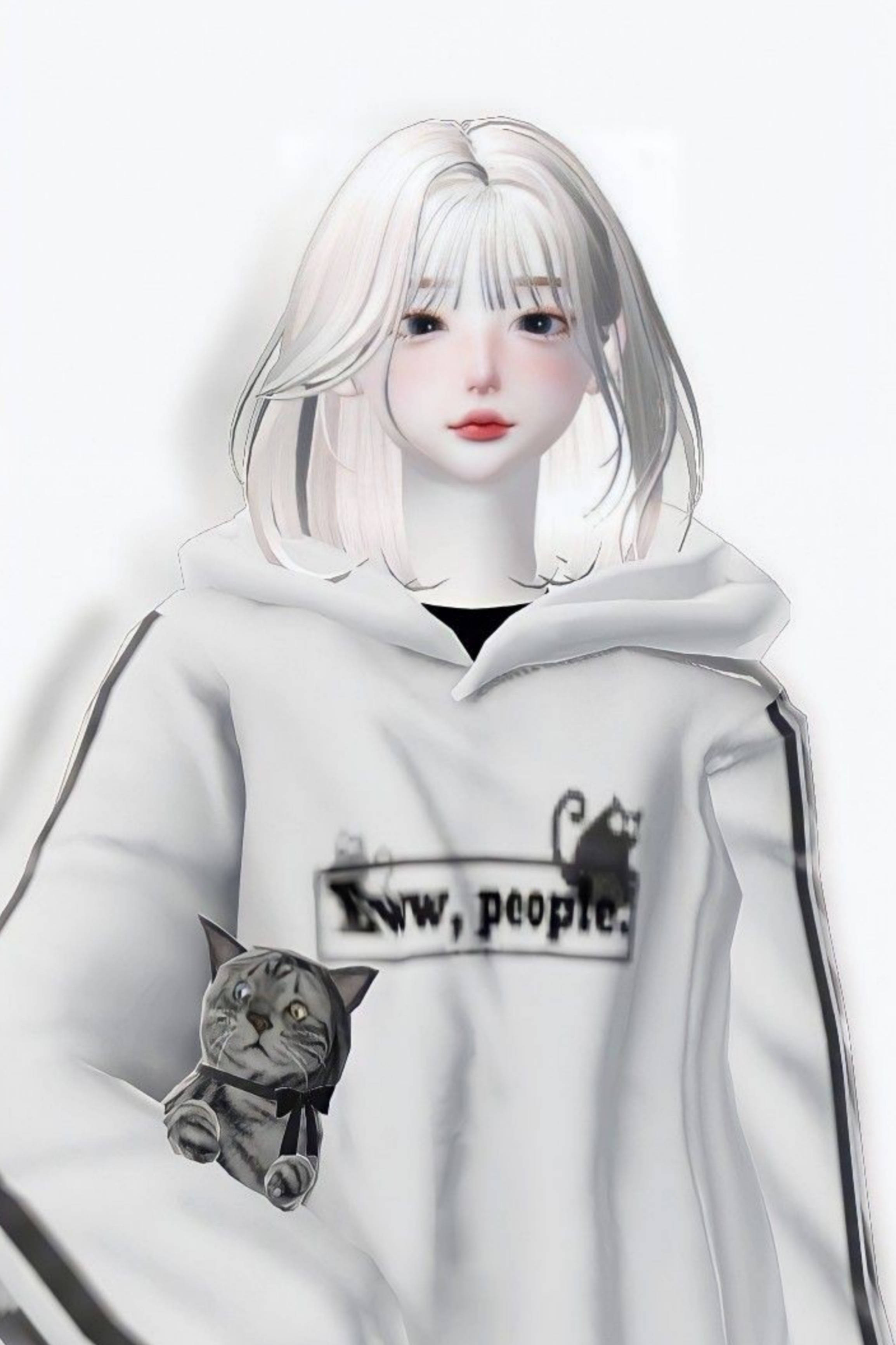 Zepeto ホワイト系美少女 壁紙
