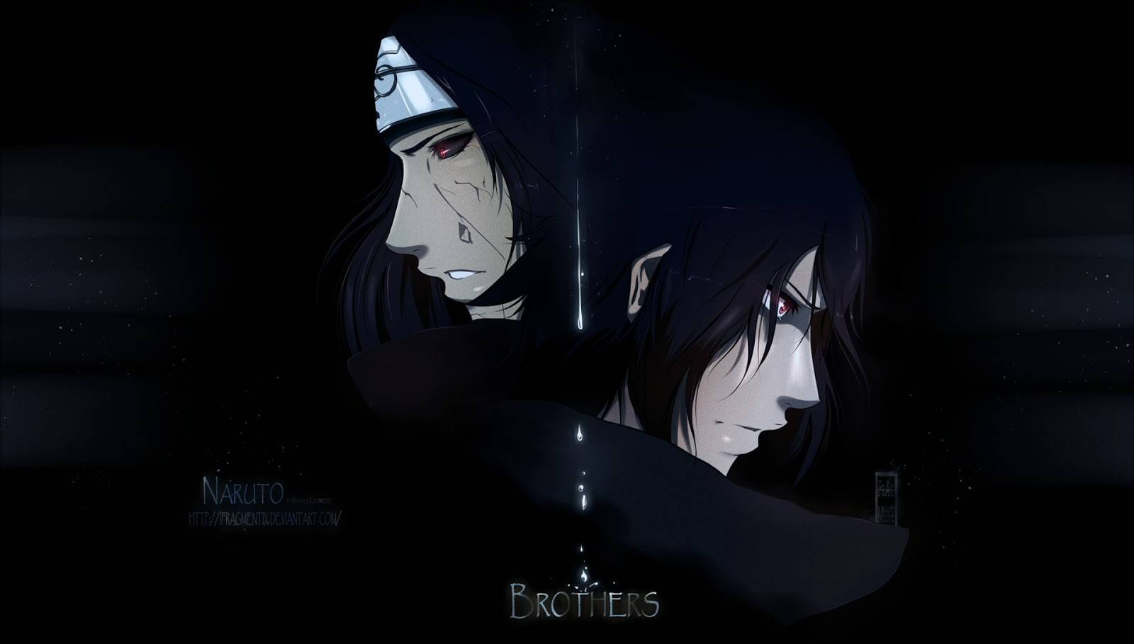 サスケとイタチ・うちはの黒い壁紙