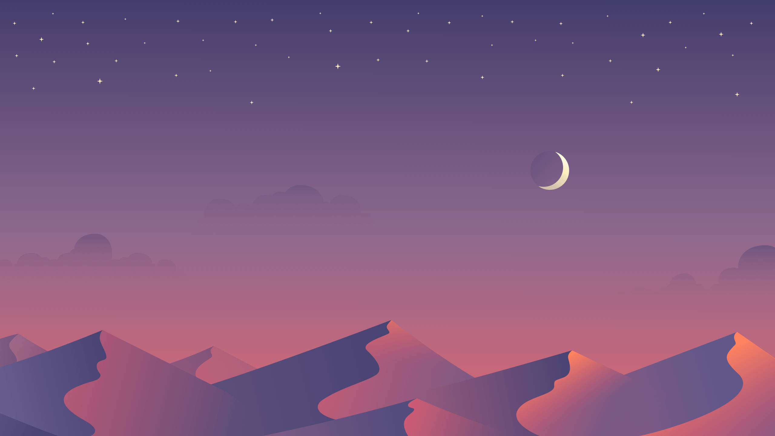 おしゃれなデスクトップ夜景 壁紙