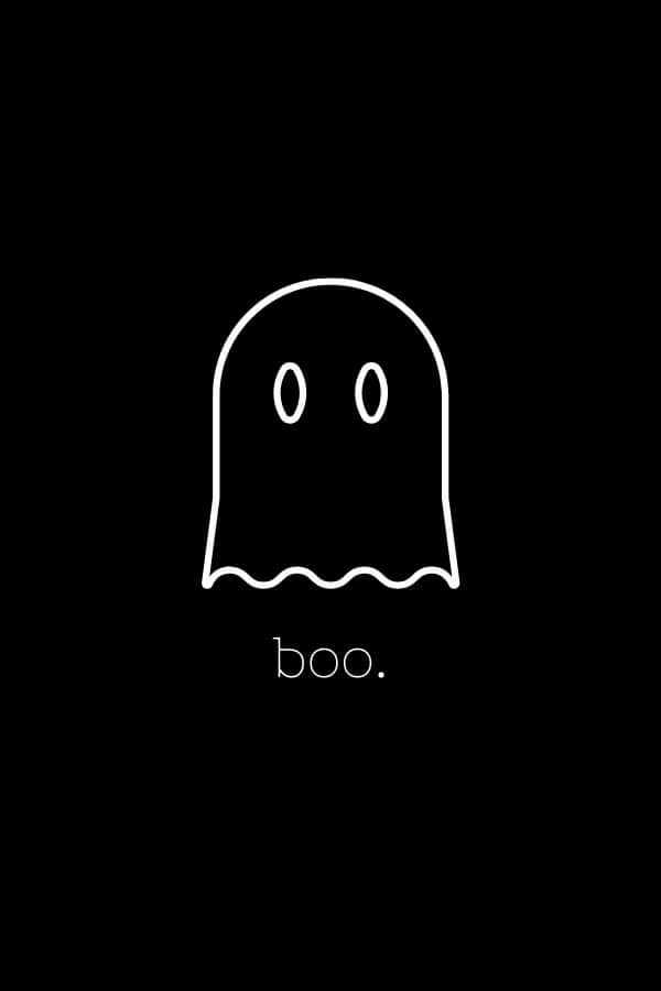 おしゃれなハロウィンの背景 ゴーストの「ブー」 壁紙