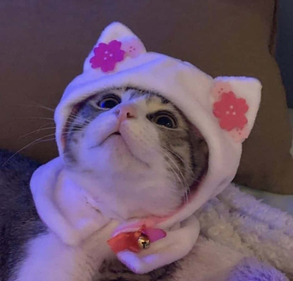 おしゃれな猫の散歩 壁紙