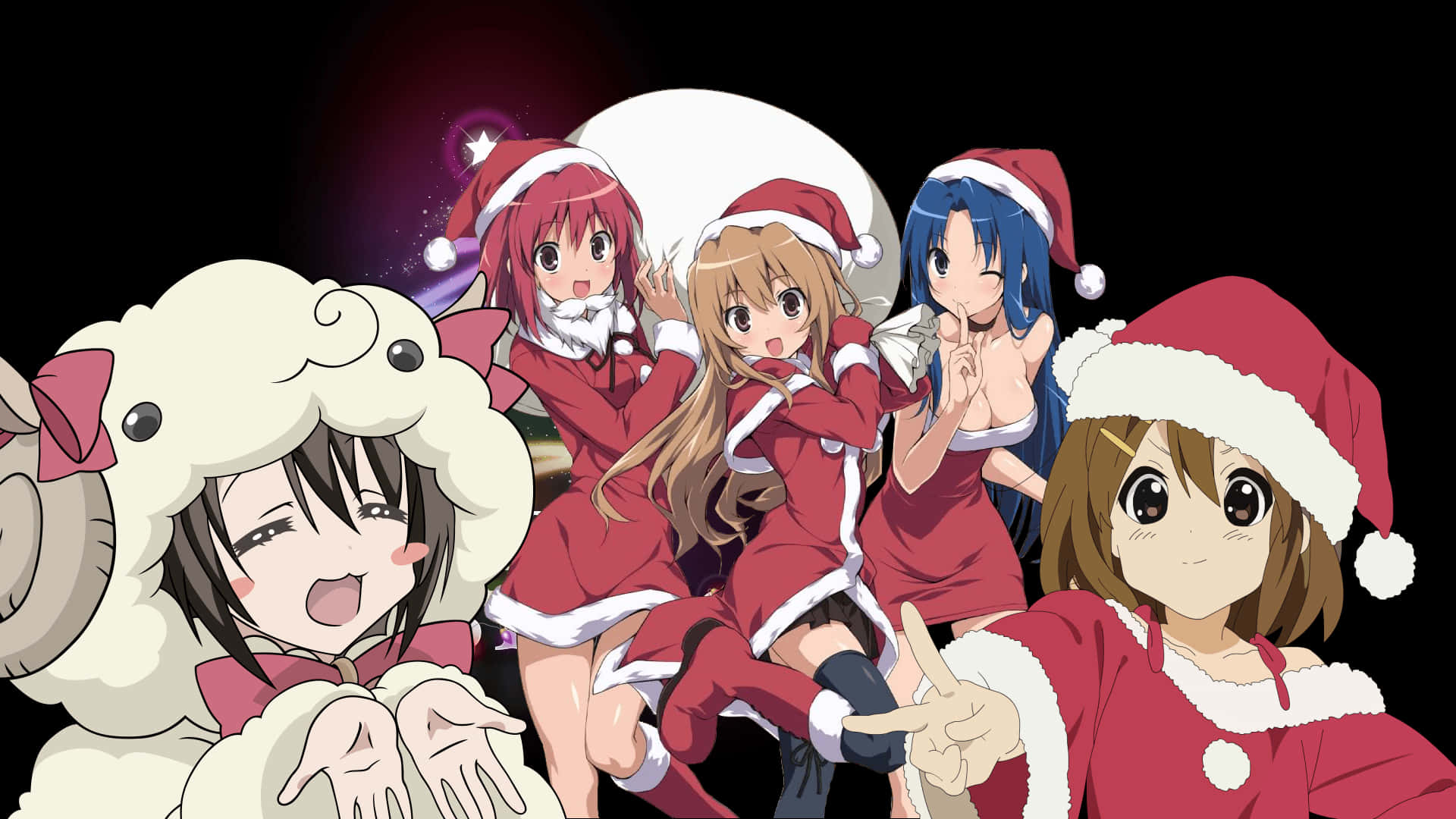 お気に入りのアニメキャラと過ごすクリスマス！ 壁紙