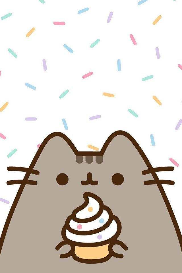 かわいいHDプシーンがカップケーキを持っている 壁紙