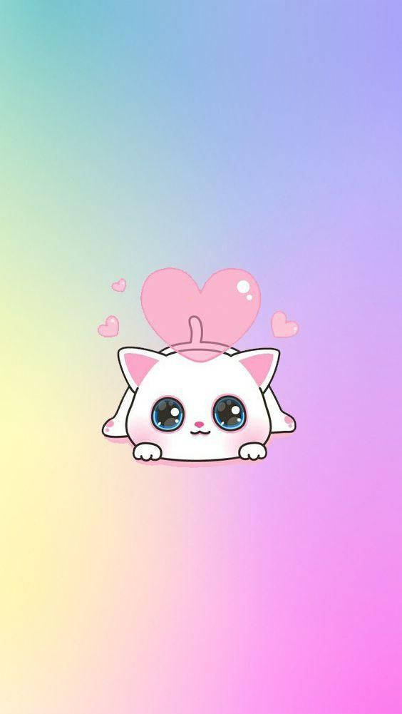 かわいいHDラブリーな白い猫 壁紙