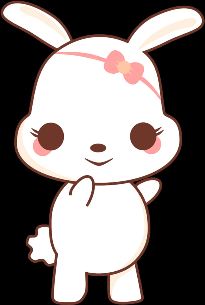 かわいいうさぎのキャラクター 壁紙