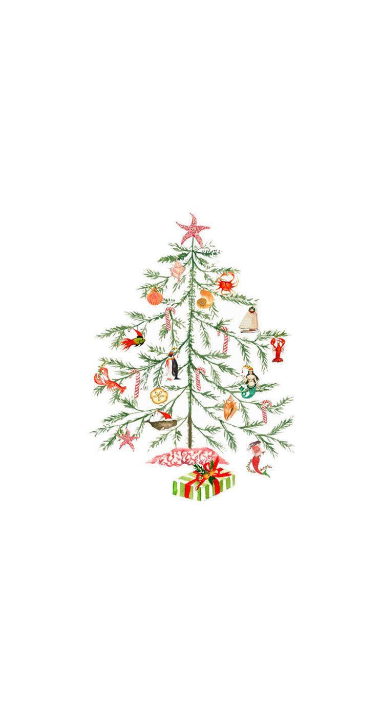 かわいいおしゃれなクリスマスプリント 壁紙