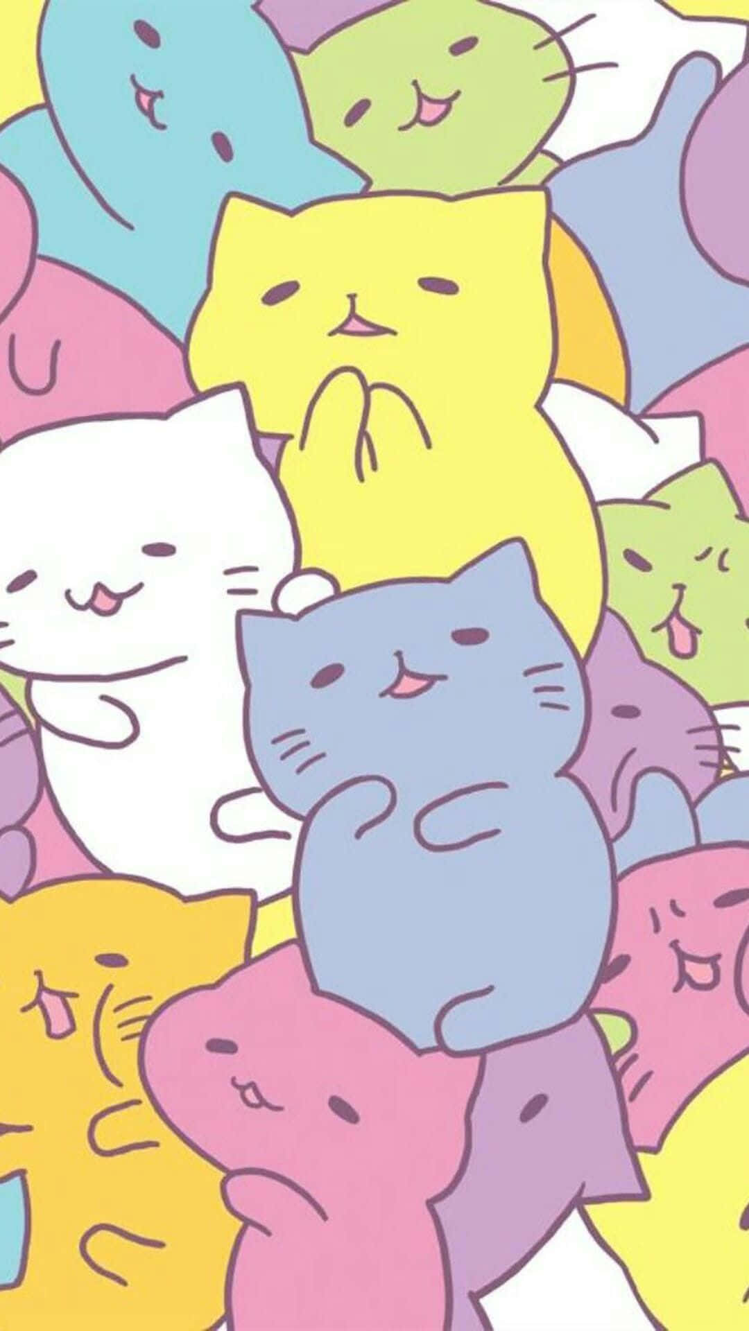 かわいいアニメキャット ミチリネコ 壁紙