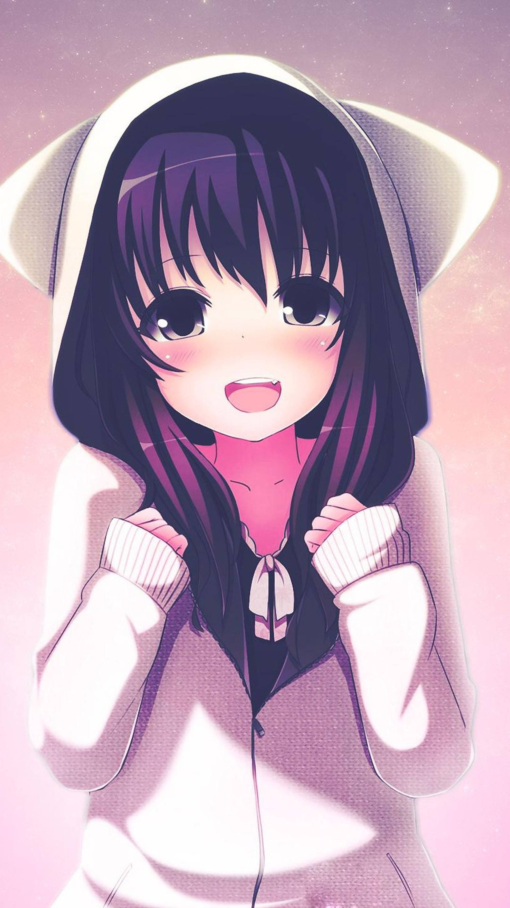 かわいいアニメロリのiPhone 壁紙