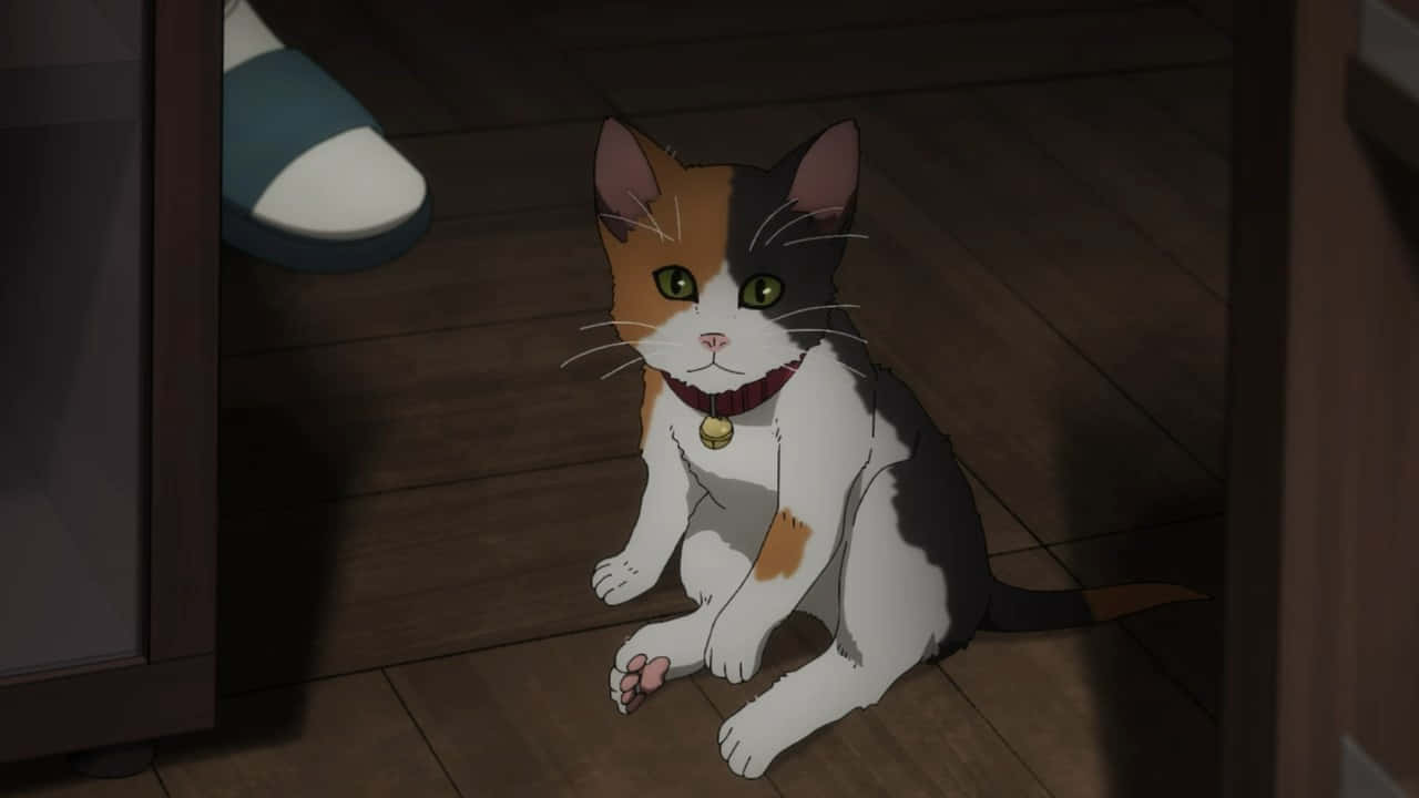 かわいいアニメ猫で笑顔になろう 壁紙