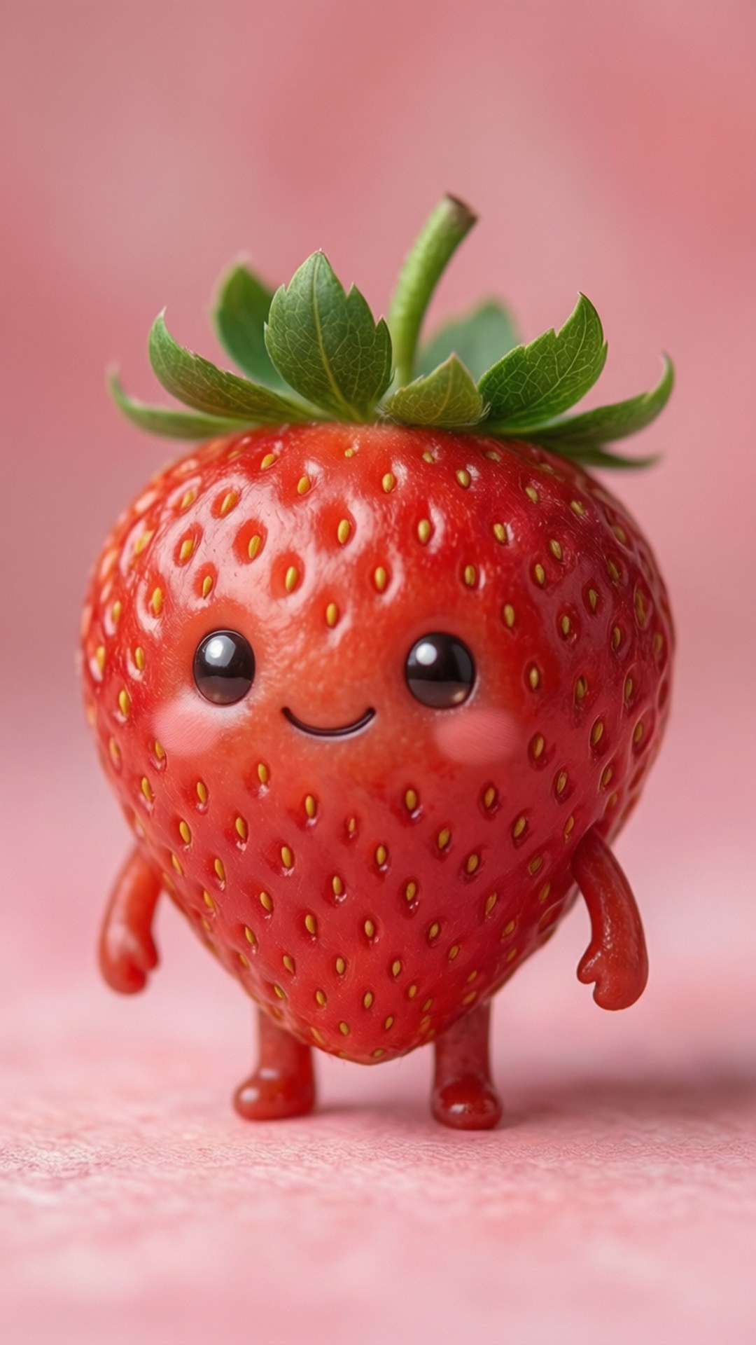 かわいいイチゴ 壁紙