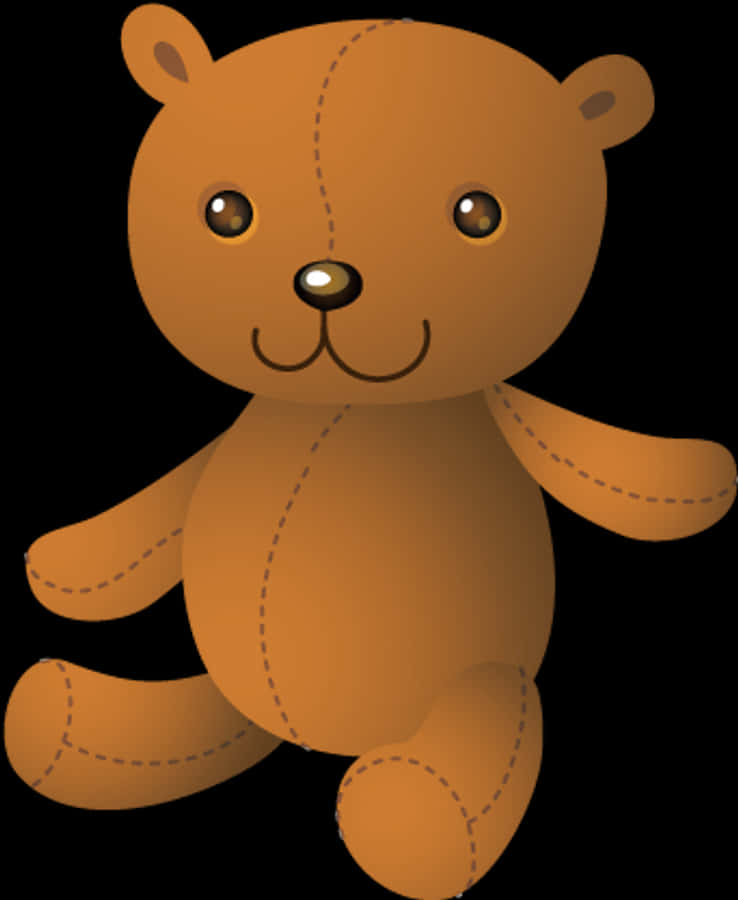 かわいいカートゥーンテディベア 壁紙