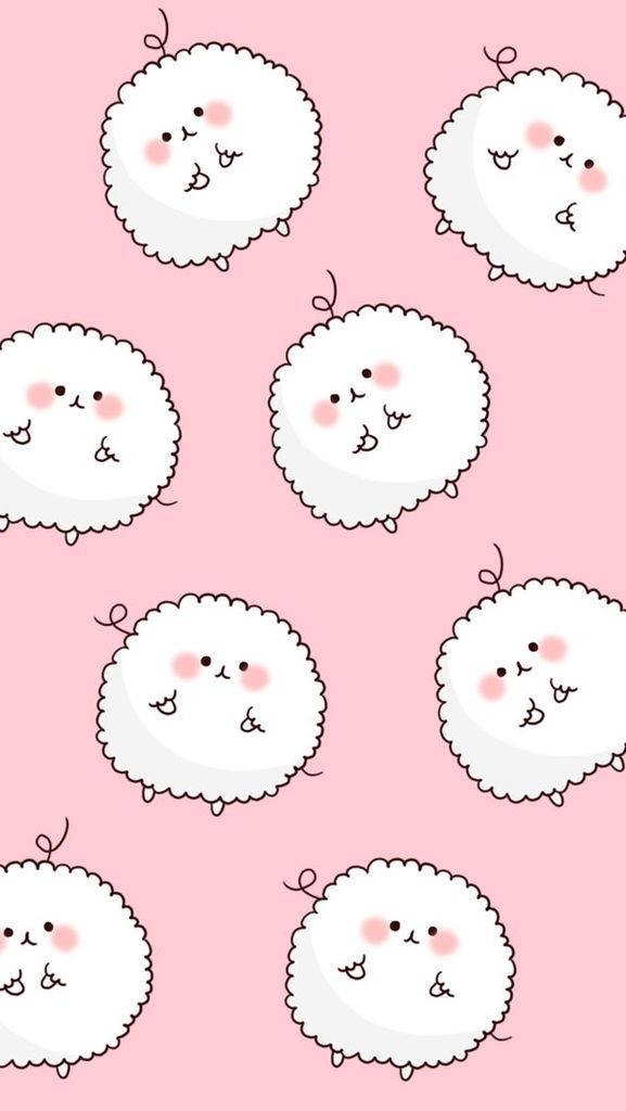 かわいいガーリーな羊 壁紙