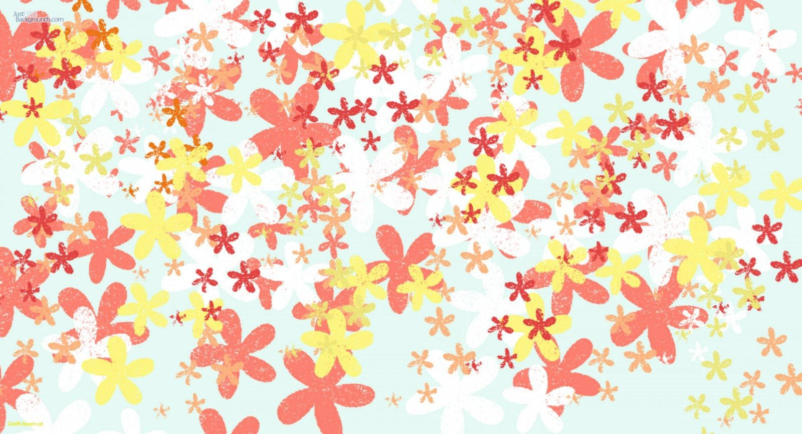 かわいいガーリーな花 壁紙