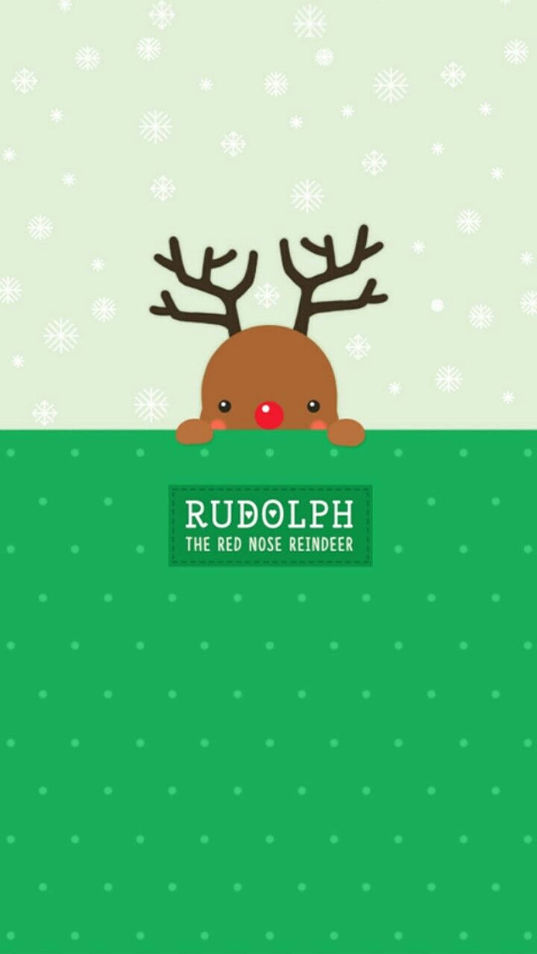 かわいいクリスマス ルドルフ トナカイ 壁紙