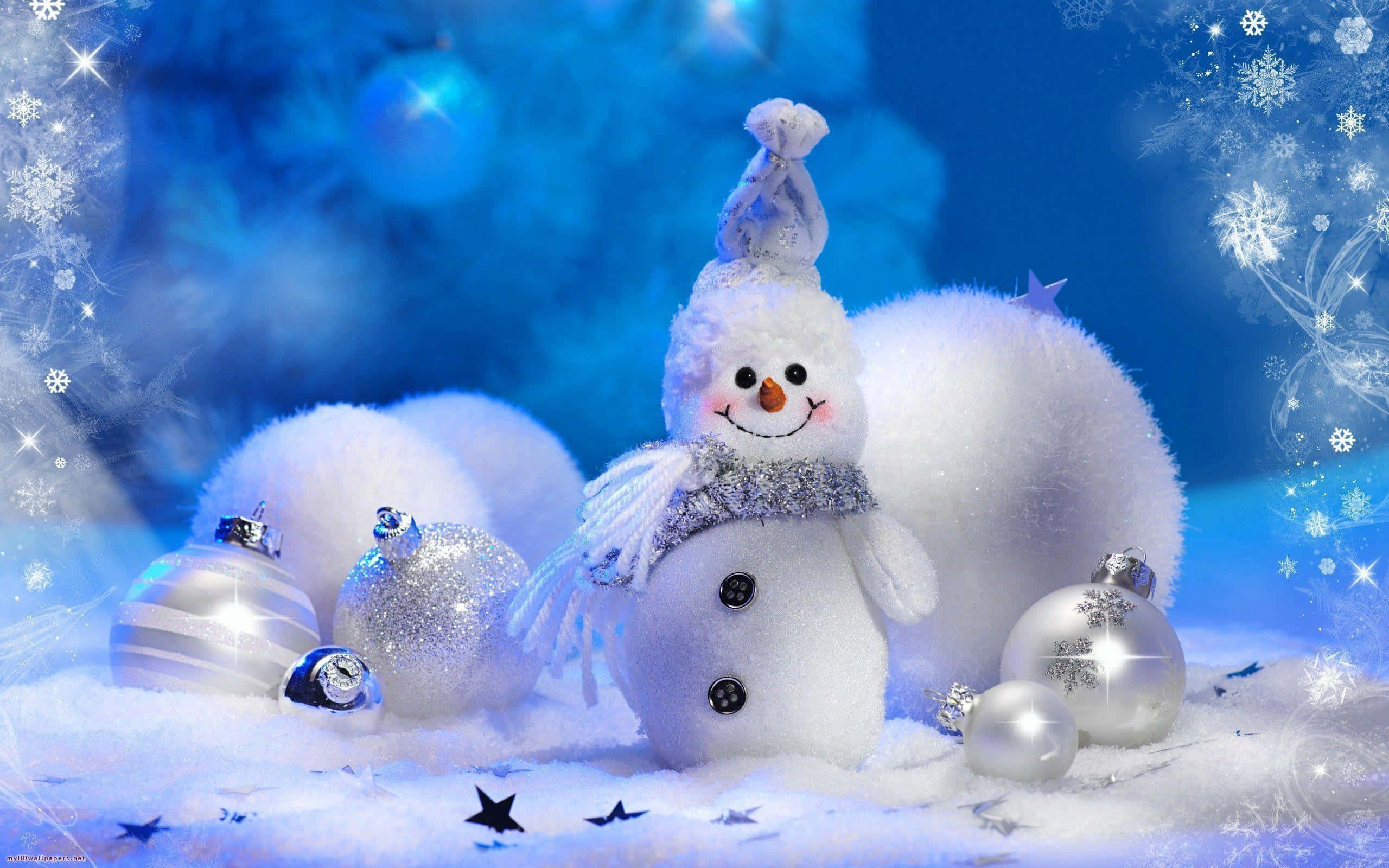 かわいいクリスマスの祝祭ムードが広がる 壁紙