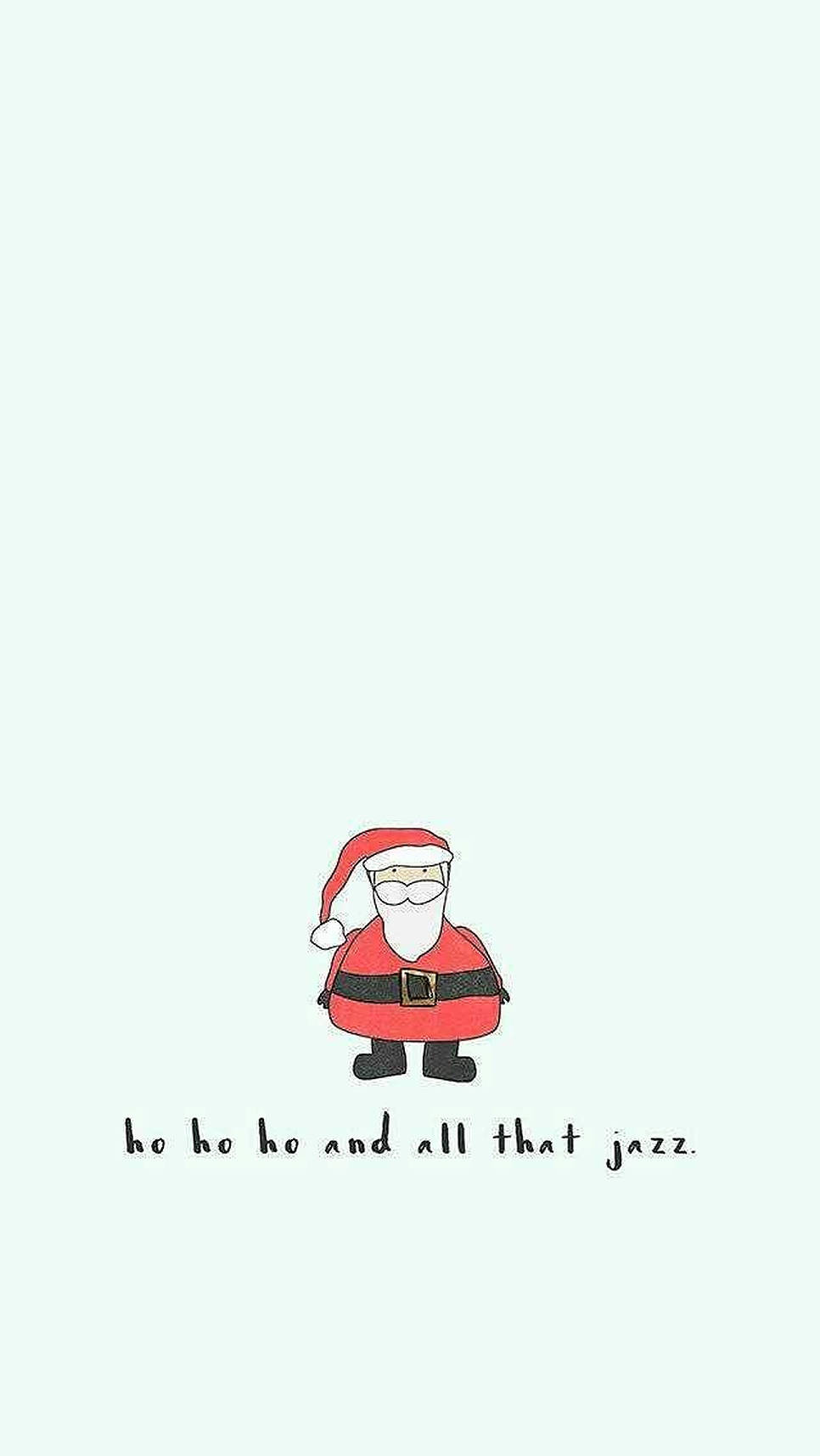 かわいいクリスマスサンタクロースジャズ 壁紙
