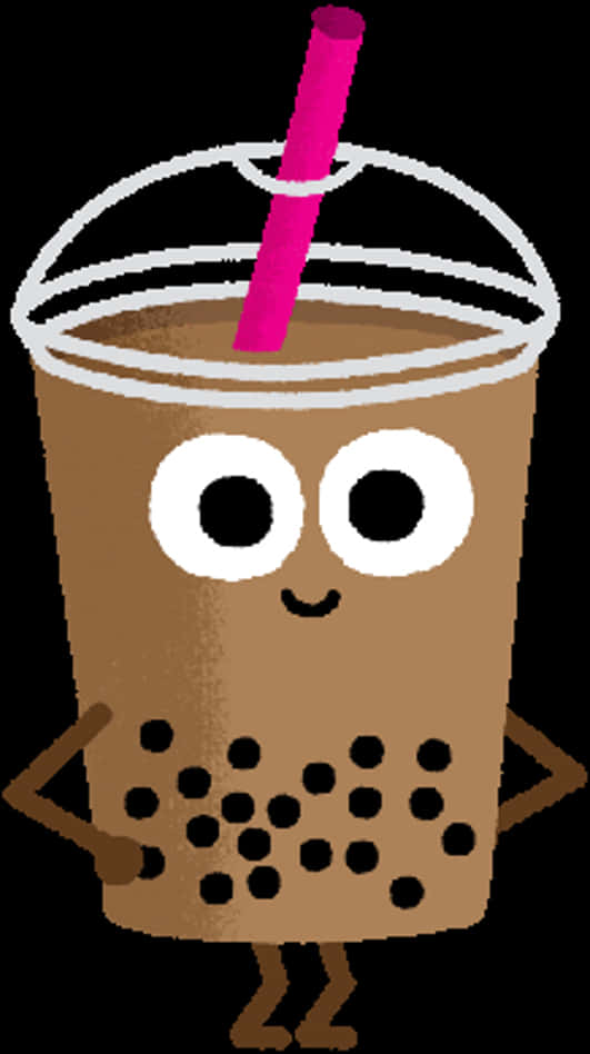 かわいいタピオカキャラクター 壁紙