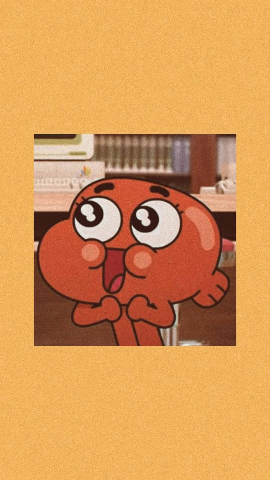 かわいいダーウィン・ワターソンの美的アニメ風イラスト 壁紙