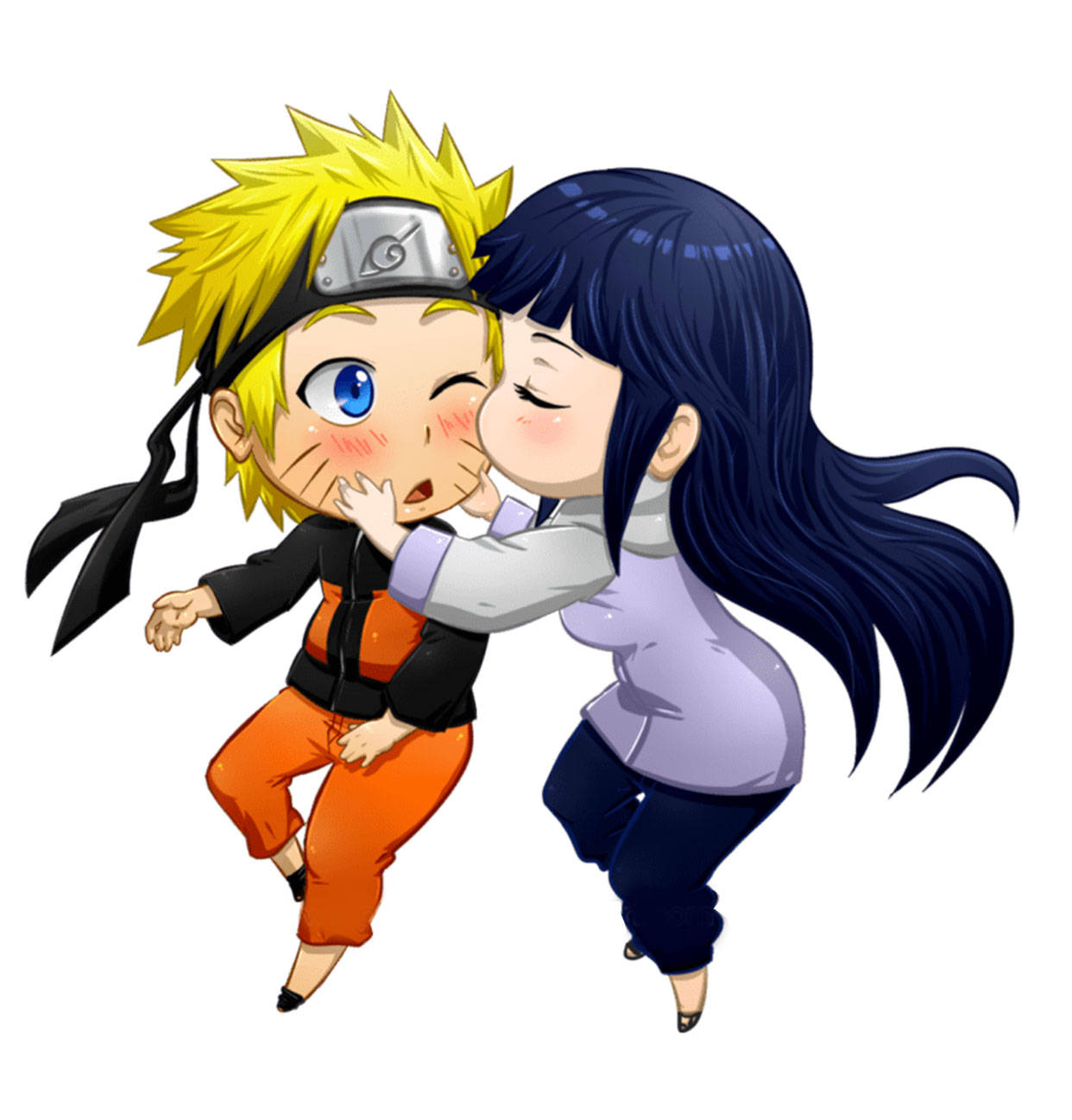 かわいいナルトちびキャラキス 壁紙