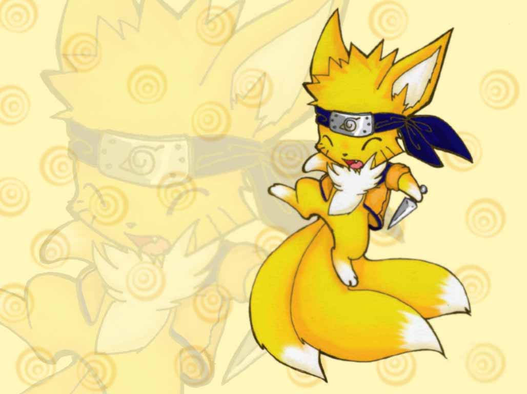 かわいいナルトちび九尾 壁紙