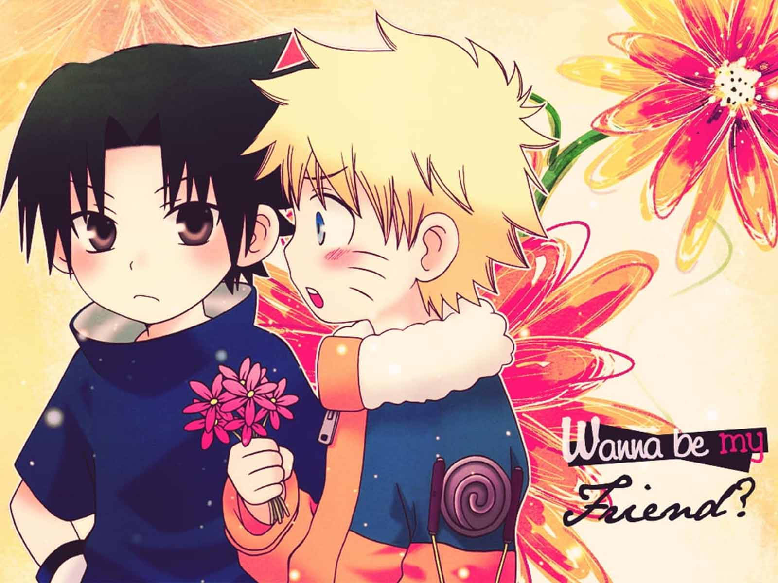 かわいいナルトの花アート 壁紙